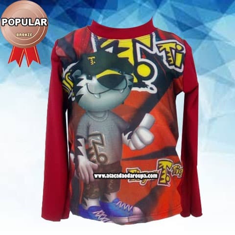 Camisa Personagens Masculino Infantil UV