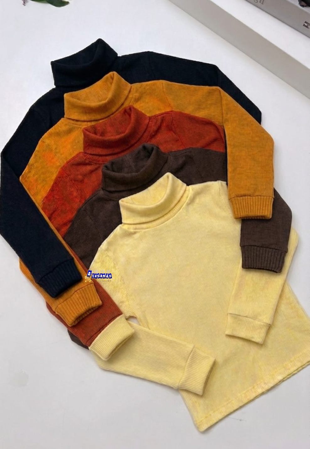 Blusa Juvenil Manga Longa Gola Alta