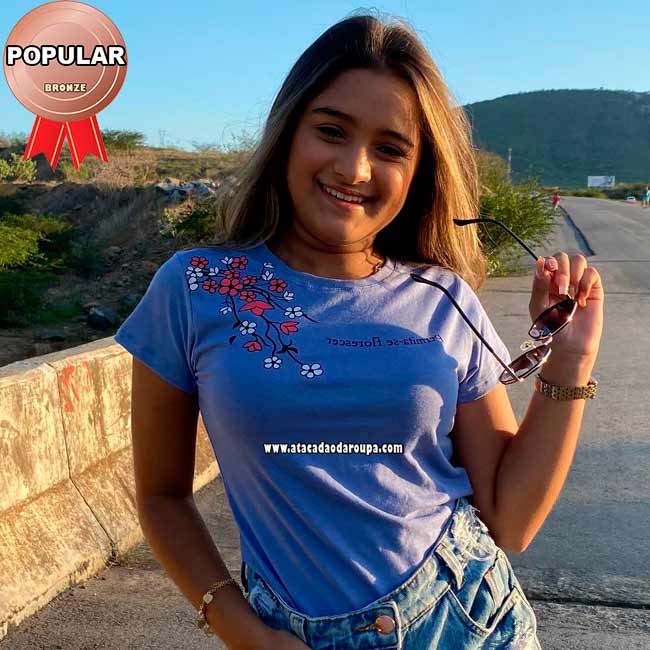 Blusas Juvenil Algodão