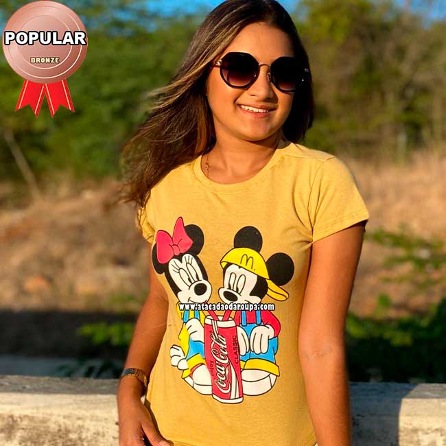Blusas Juvenil Algodão
