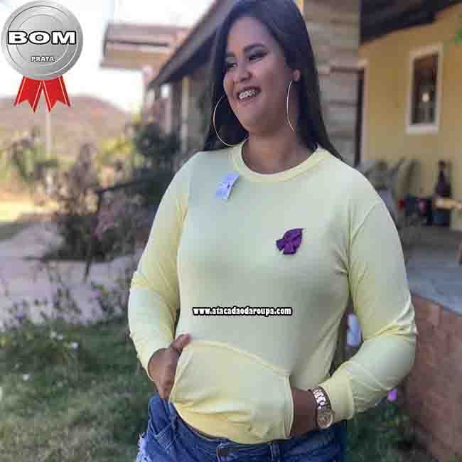 Blusas Moletinho Feminina