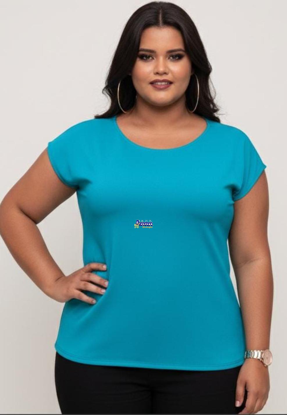 Blusas Feminina Plus Size Em Malha