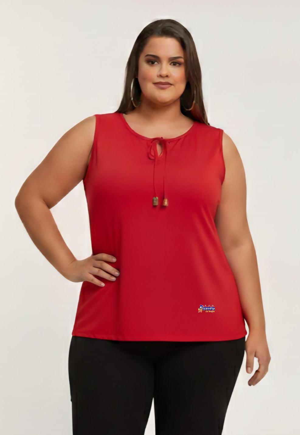Blusas Feminina Plus Size Em Malha