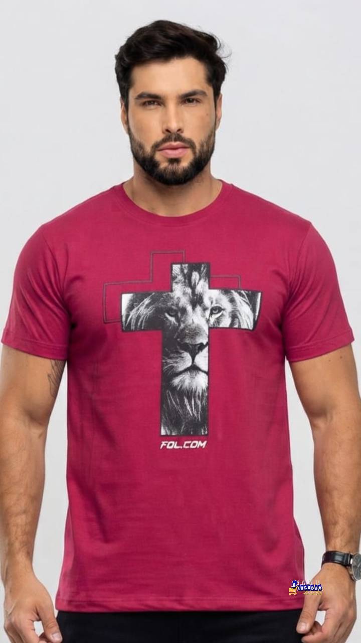 Camisa Masculina Algodão Frases Cristã