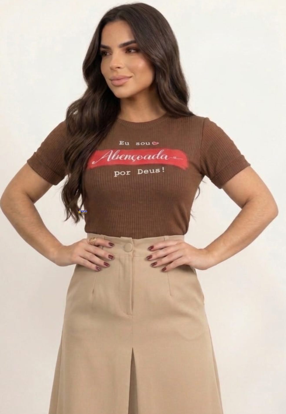 Tshirt Canelada Frases Moda Evangélica Tshirt Canelada Frases Moda Evangélica