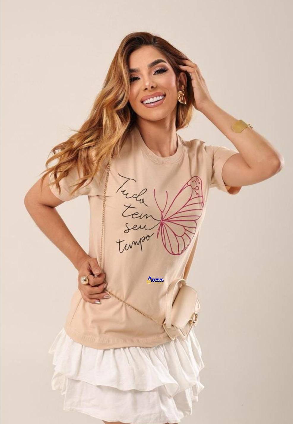 Tshirt Feminina Com Frases
