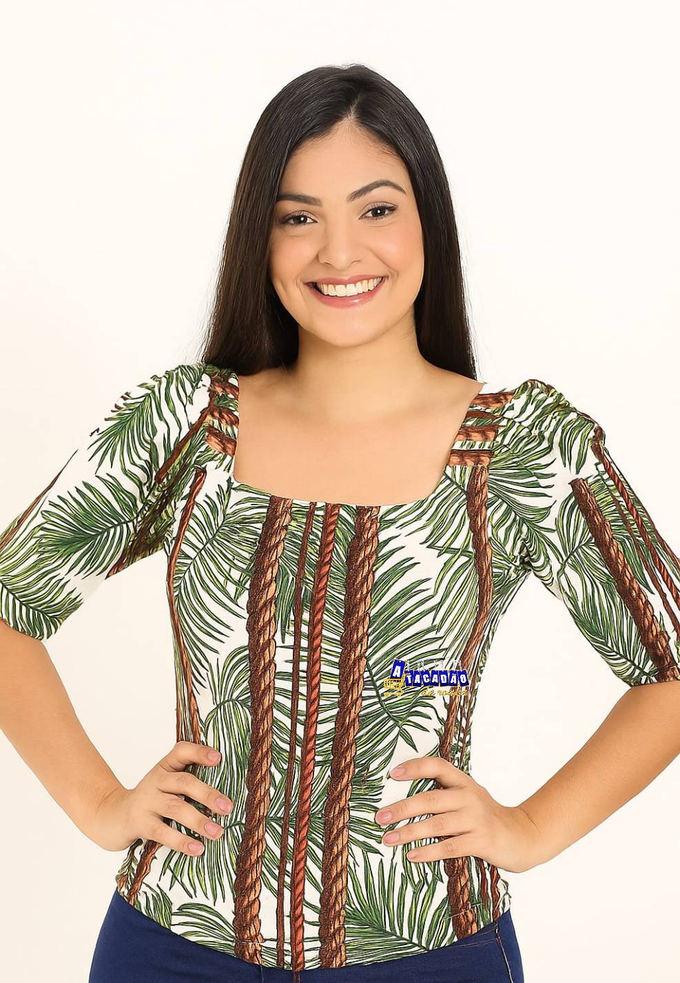 Blusas Feminina Estampada Em Malha
