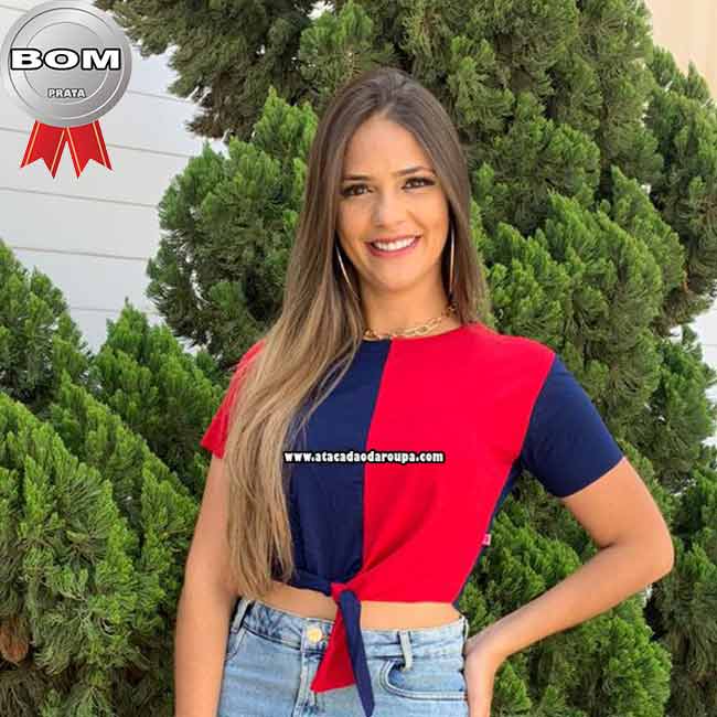 Blusas Croppeds Bicolor