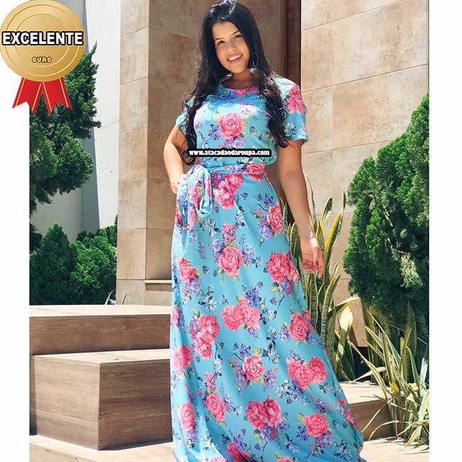 Vestido Longo Godê M/G/GG