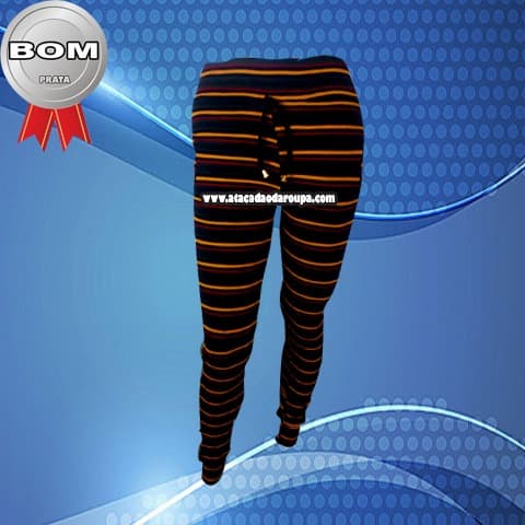 Calça Feminina Ribana Listrada G