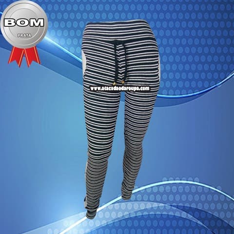 Calça Feminina Ribana Listrada G