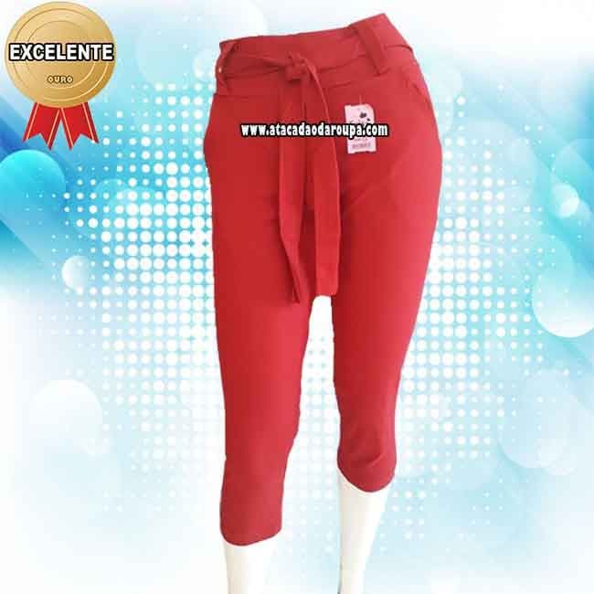 Calça Pantacourt Bengaline
