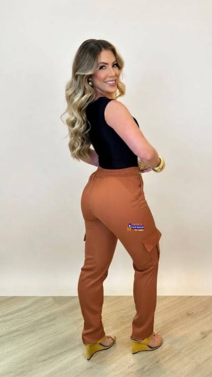 Calça Cargo Feminina Alfaiataria