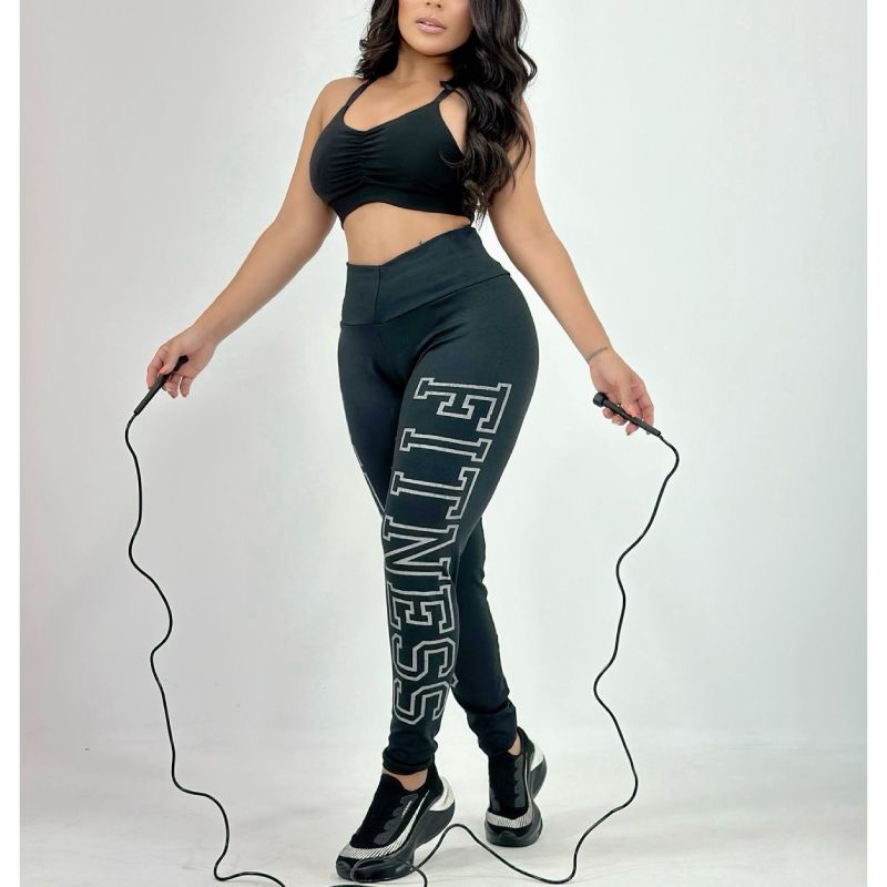 Calça Fitness Feminina Com Estampas