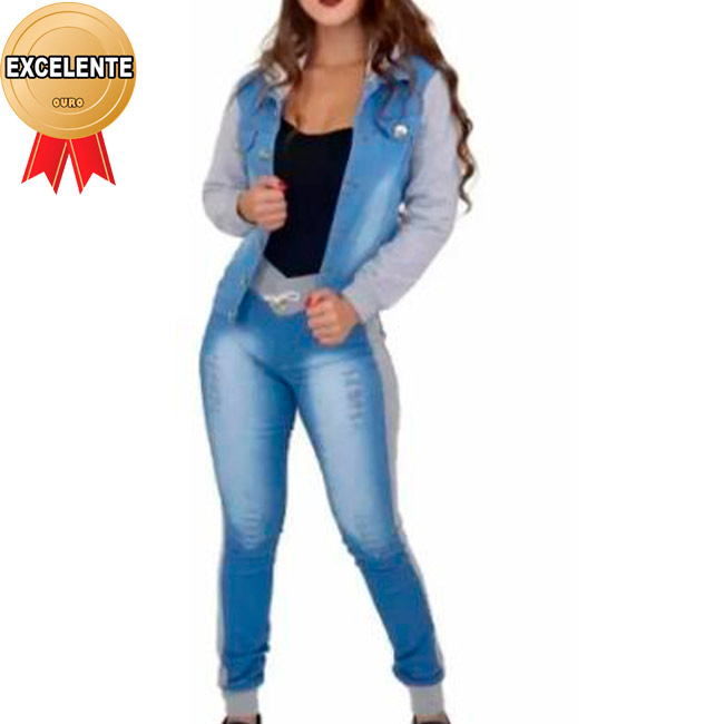 Calça Jeans com Ribana