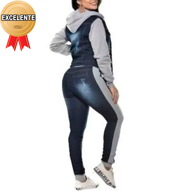 Calça Jeans com Ribana
