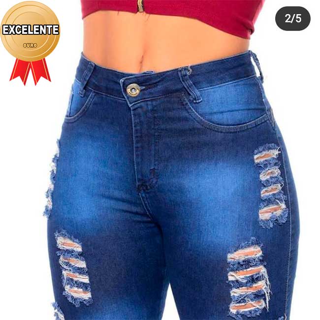Calça Jeans Destroyed