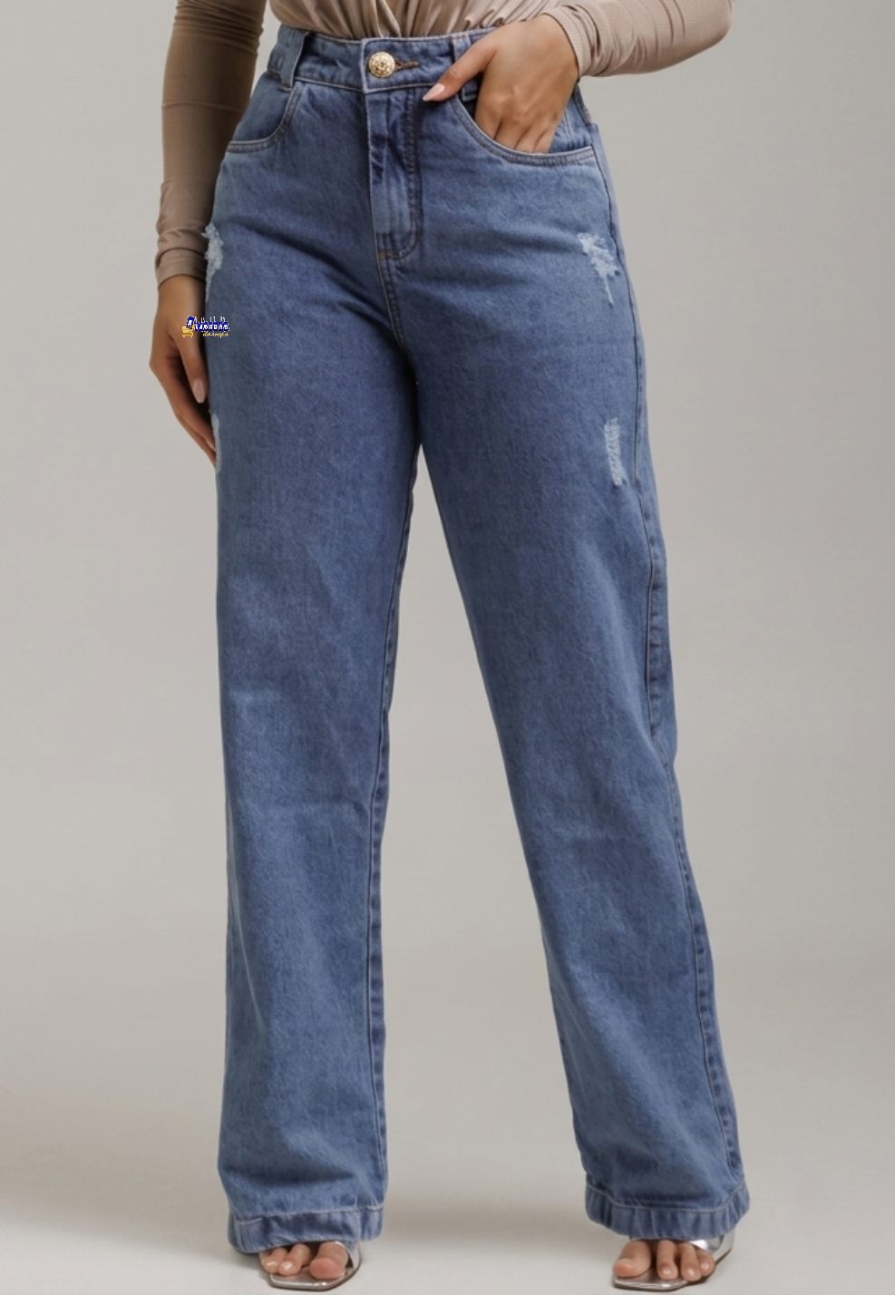 Calça Jeans Feminina WideLeg