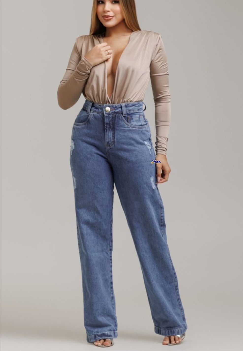 Calça Jeans Feminina WideLeg Calça Jeans Feminina WideLeg