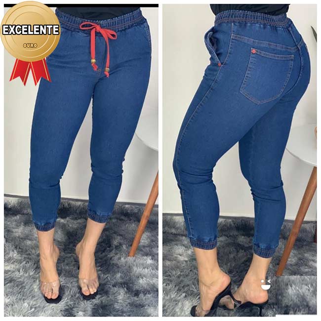Calça Jeans Jogger