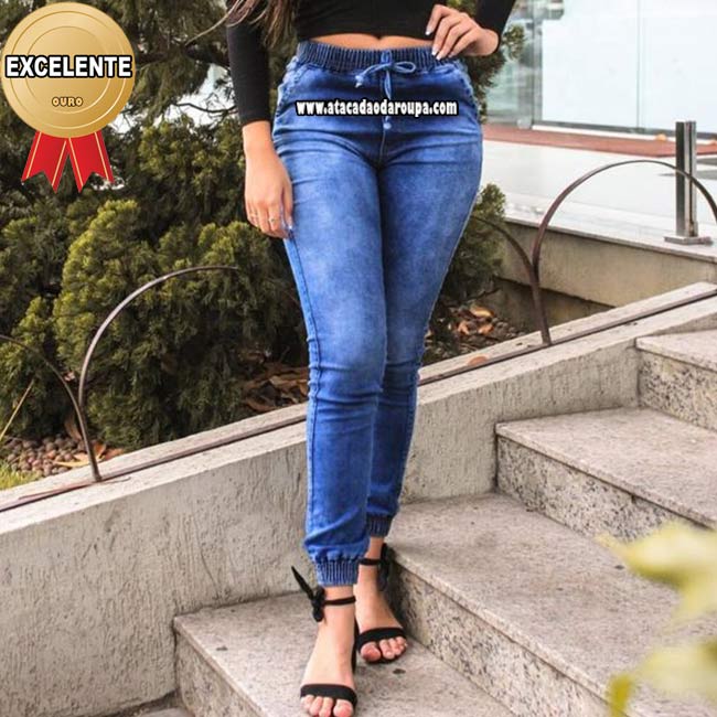 Calça Jeans Jogger