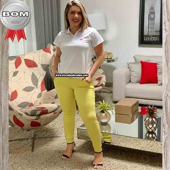 Calça Feminina Ribana Com Bolso