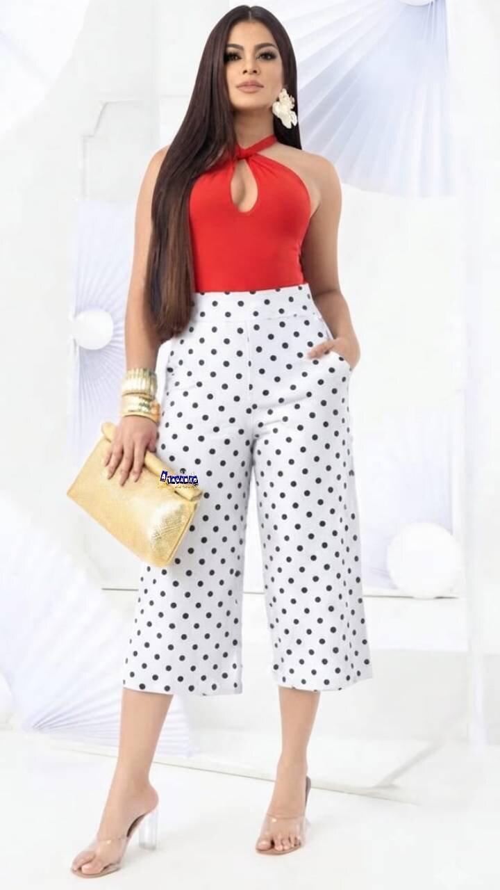 Pantacourt Feminina Estampada