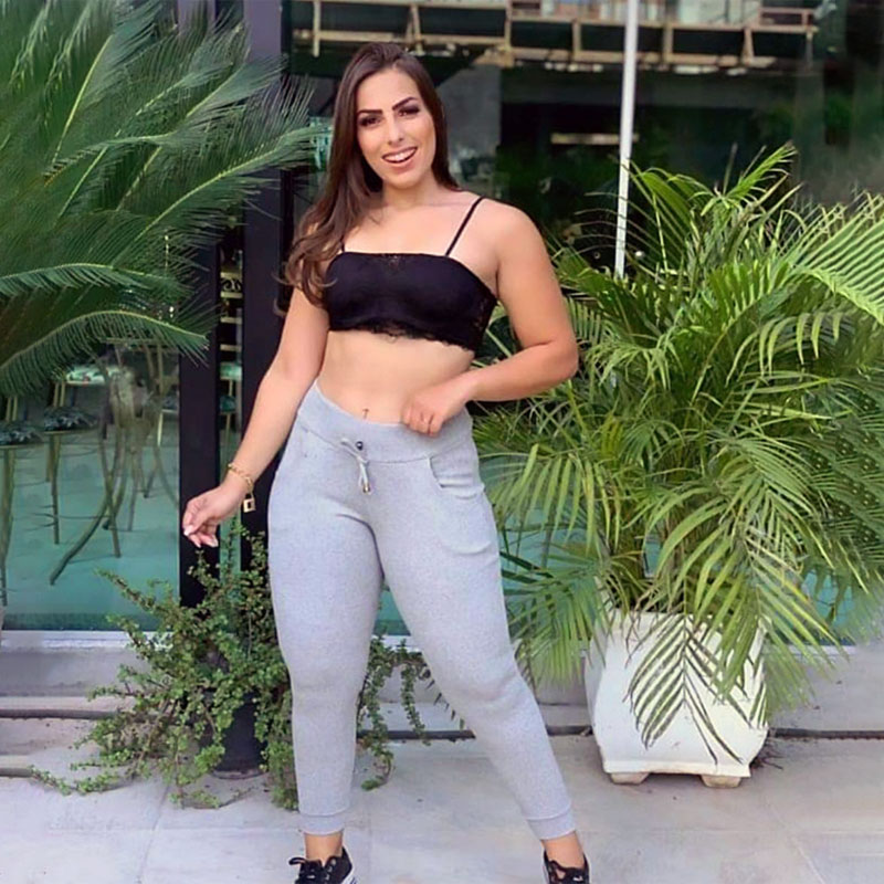 Calça Feminina Ribana Com Bolso