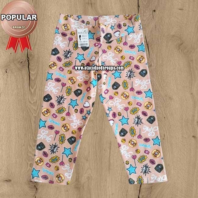 Calça Infantil Cotton Estampados e Liso