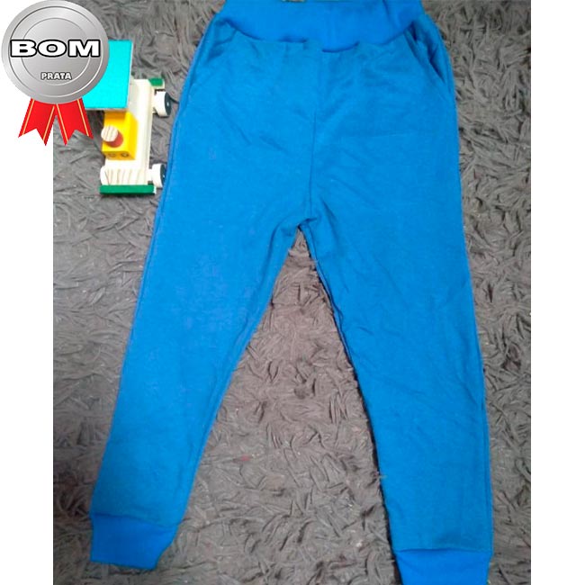 Calças Infantil de Moletinho Liso 1 a 6 Anos