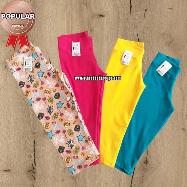 Calça Infantil Cotton Estampados e Liso