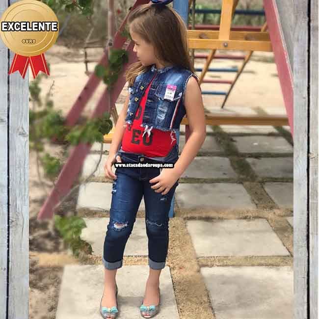 Calça Jeans Cigarrete Infantil