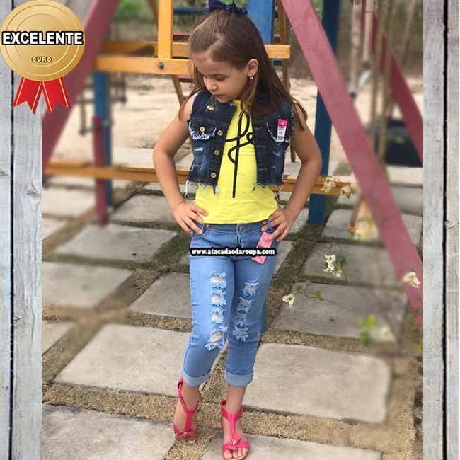Calça Jeans Cigarrete Infantil