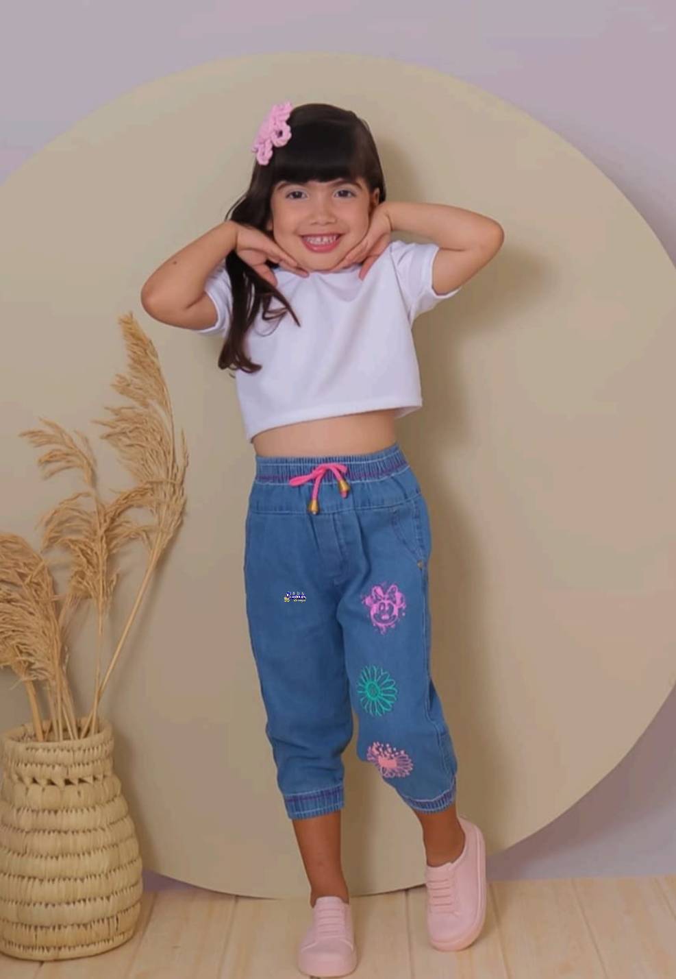 Calça Jeans Jogger Infantil