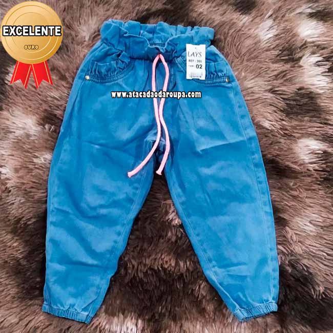 Calça Jeans Infantil Jogger