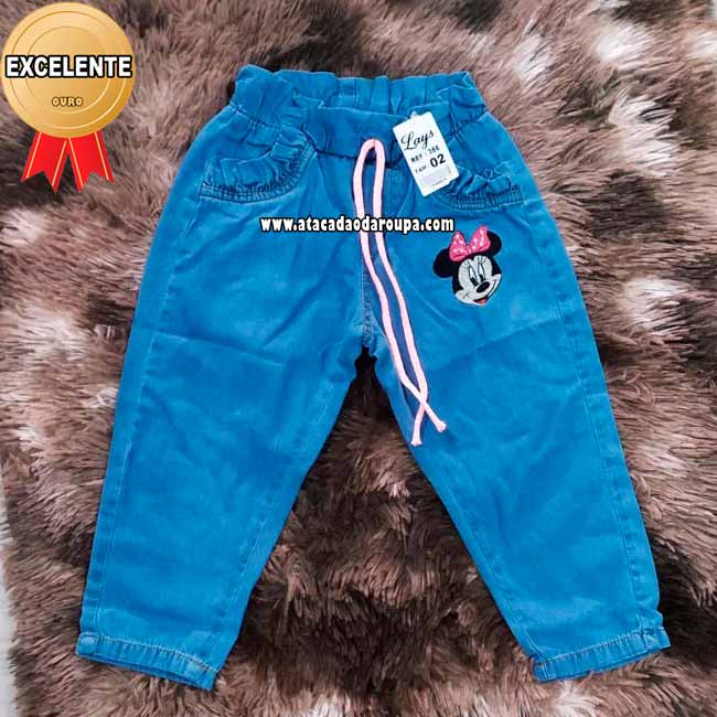 Calça Jeans Infantil Jogger