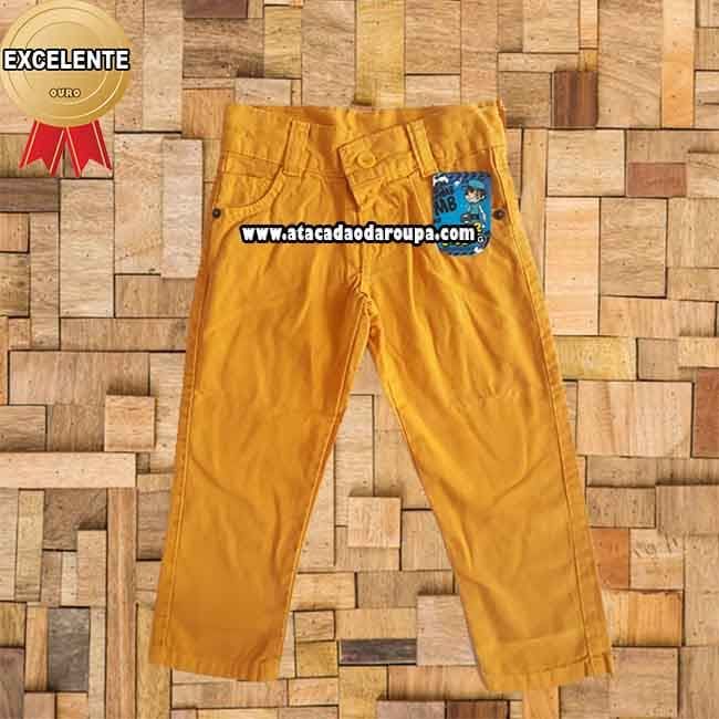 Calças Infantil Brim com Regulador