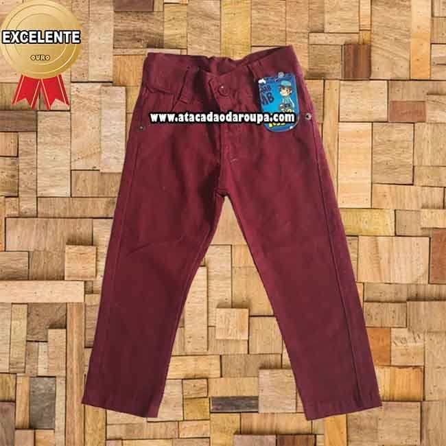 Calças Infantil Brim com Regulador