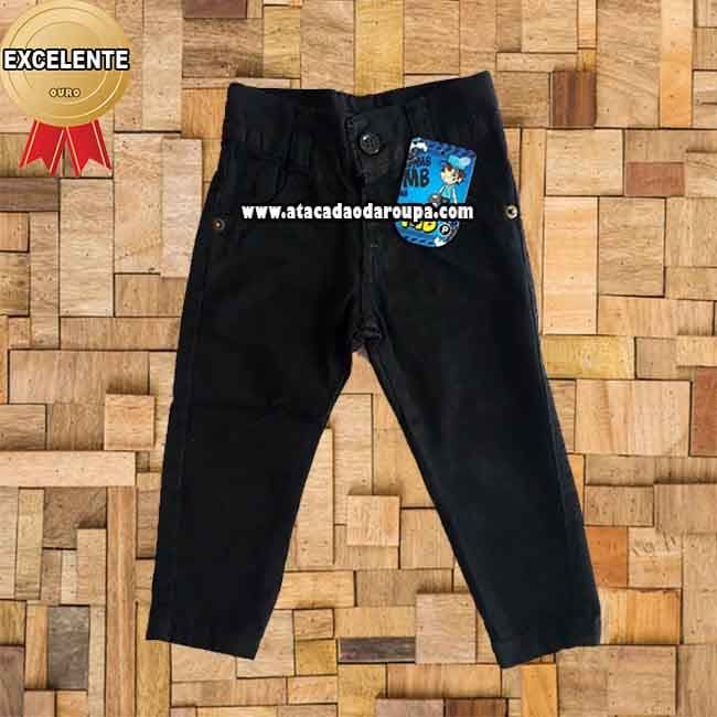 Calças Infantil Brim com Regulador