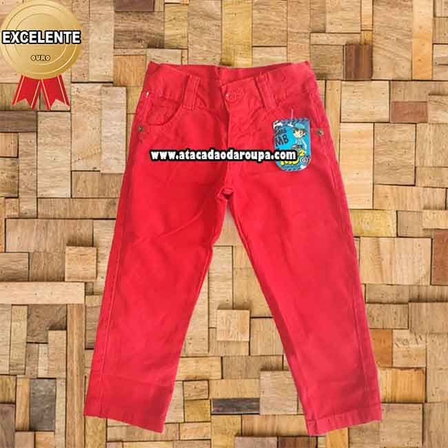 Calças Infantil Brim com Regulador