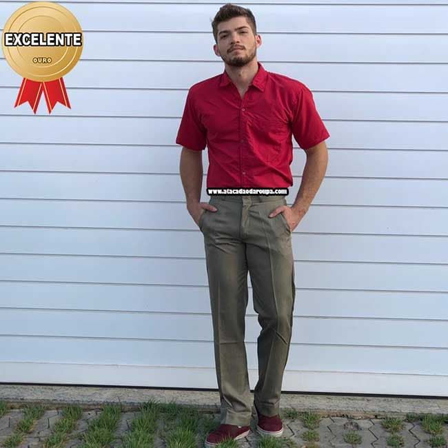 Calça Social Risca de Giz