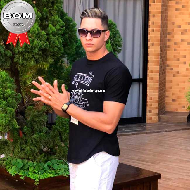Camisa Longline Masculina Algodão
