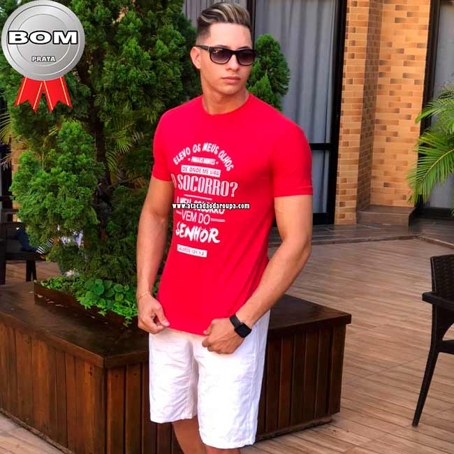 Camisa Longline Masculina Algodão