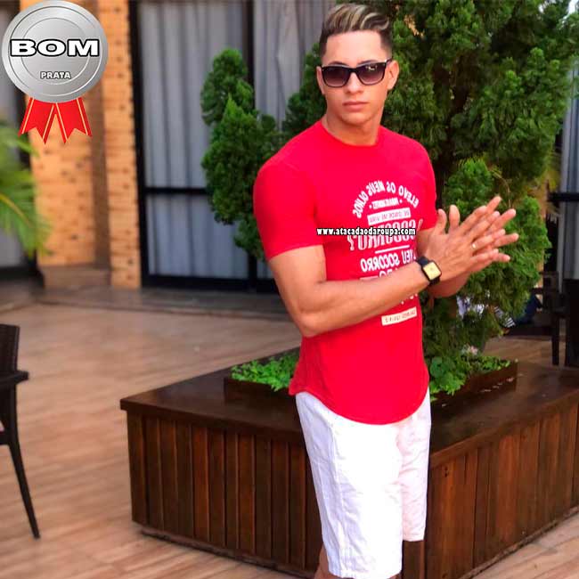 Camisa Longline Masculina Algodão