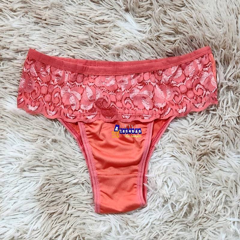 Calcinha Feminina e Microfibra Renda