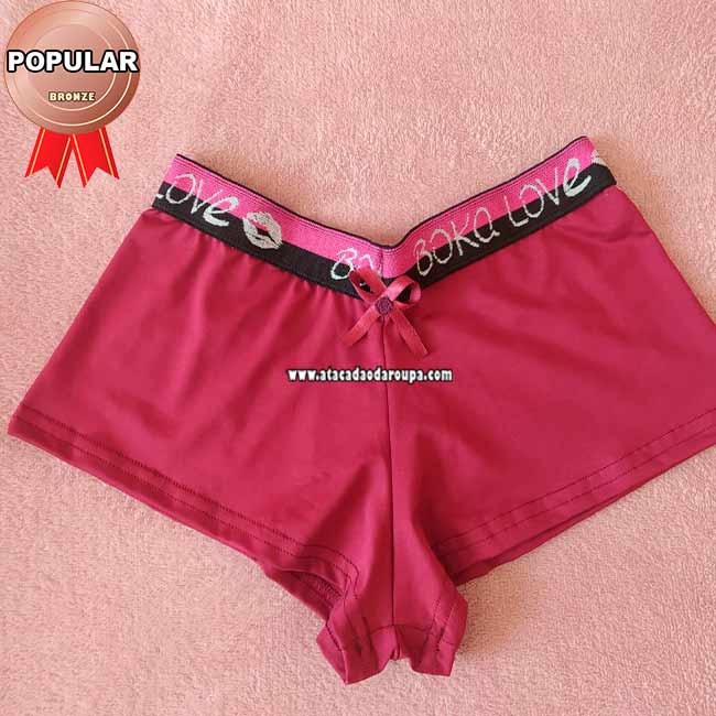 Calçinha Boxer Microfibra
