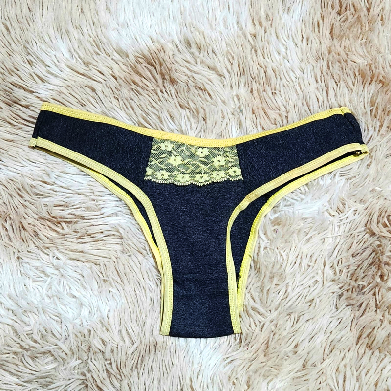 Calçinha de Cotton Com Renda