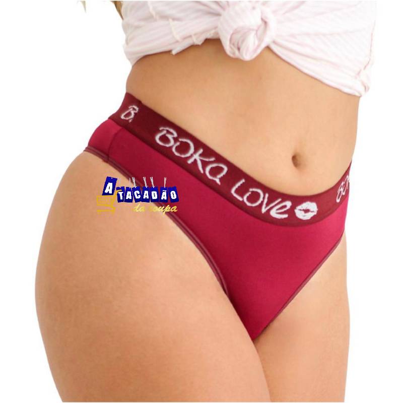 Calcinha Fio Dental Com Cós Elastico