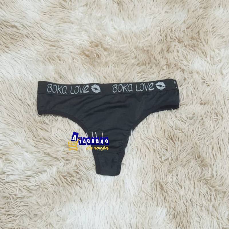 Calcinha Fio Dental Com Cós Elastico