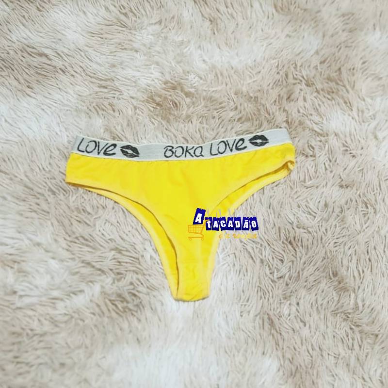 Calcinha Fio Dental Com Cós Elastico